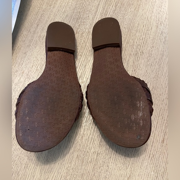 Ralph Lauren brown flat sandals - Picture 2 of 2